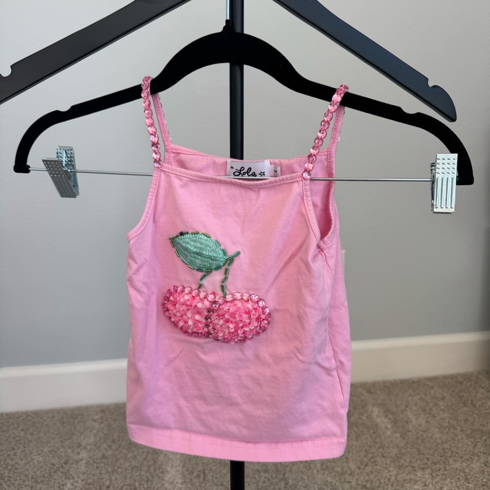 Lola + the Boys GEM CHERRY TANK size 4 - Picture 3 of 5